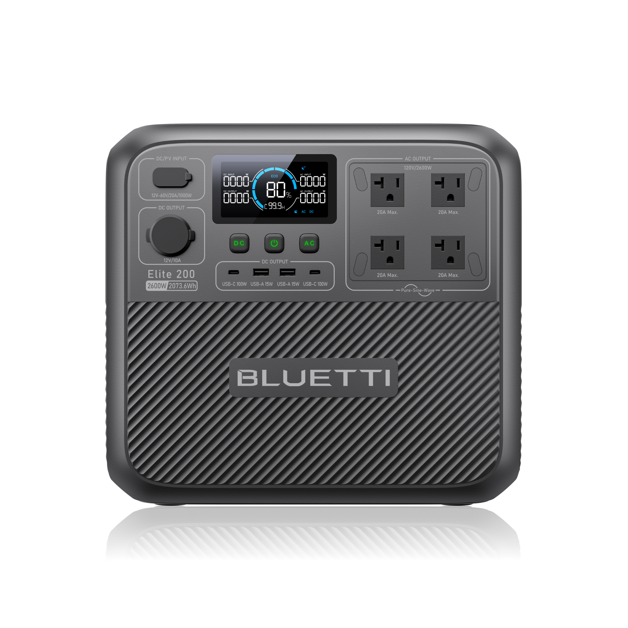 BLUETTI Elite 200 V2 Portable Power Station | 2,600W 2,073.6Wh