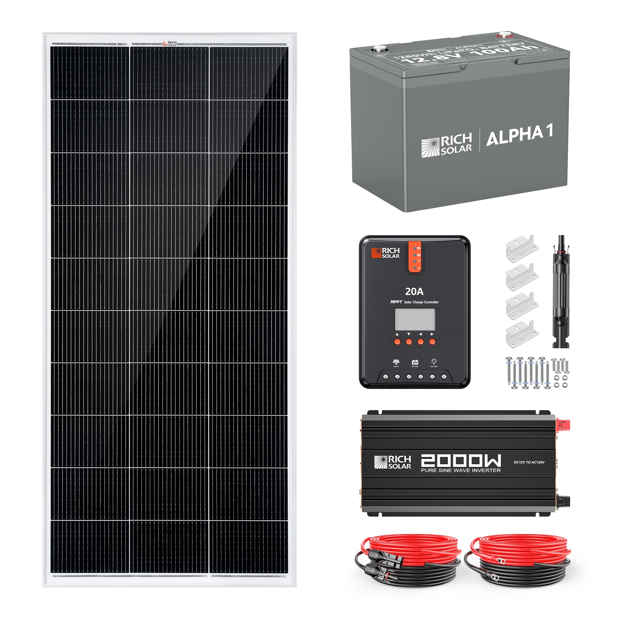 Rich Solar 200 Watt Complete Solar Kit