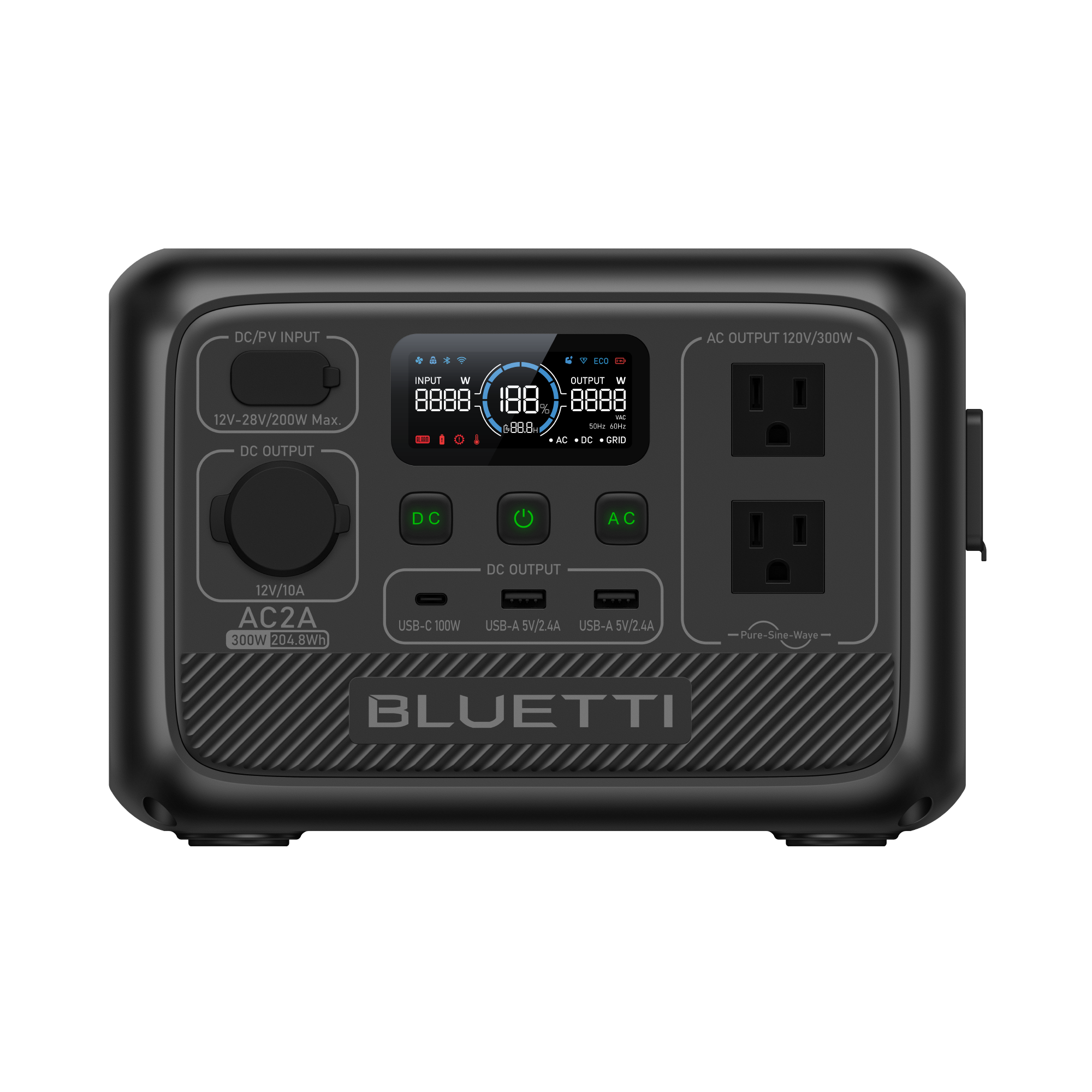 BLUETTI AC2A Portable Power Station | 300W 204Wh